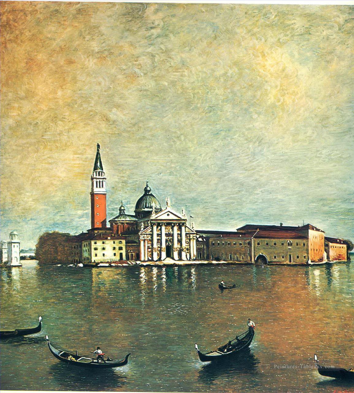 île San Giorgio 1967 Giorgio de Chirico surréalisme métaphysique Peintures à l'huile